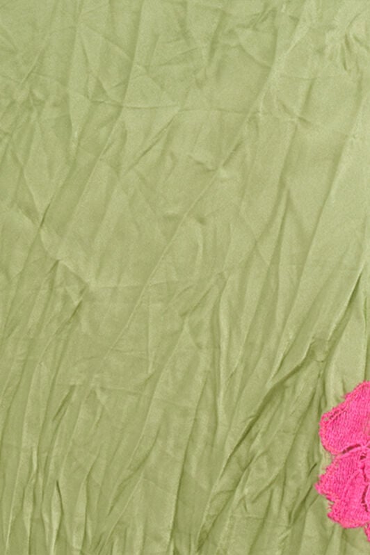 RC Long Silk Dress with Lace Detail LIGHT GREEN WQT150-SE041