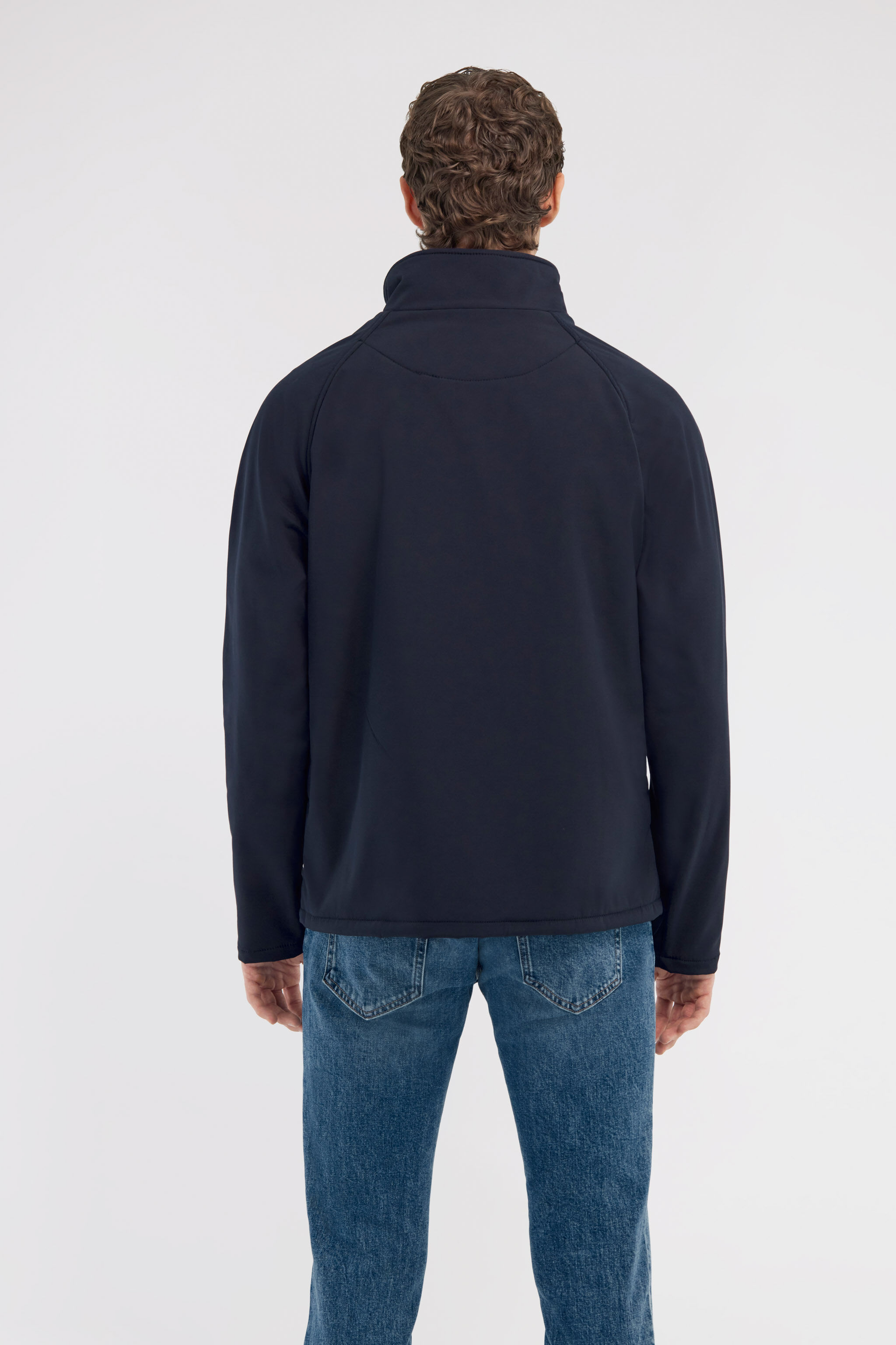 RC Padded down jacket with logo Dark blue NOT40I-SB001