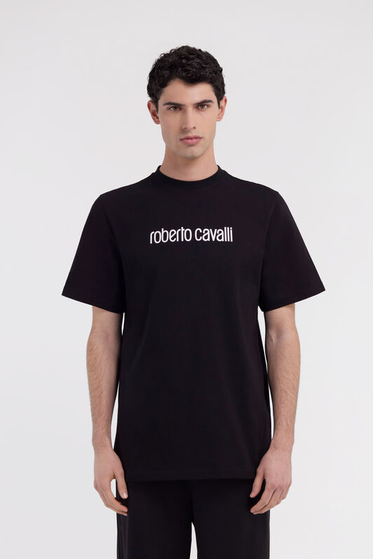RC T-shirt with Logo Schwarz SRT61B-JD060