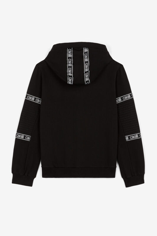JU Logo-Stripe Zip Hoodie JU Logo-Stripe Zip Hoodie Black OJT919-ISA2J