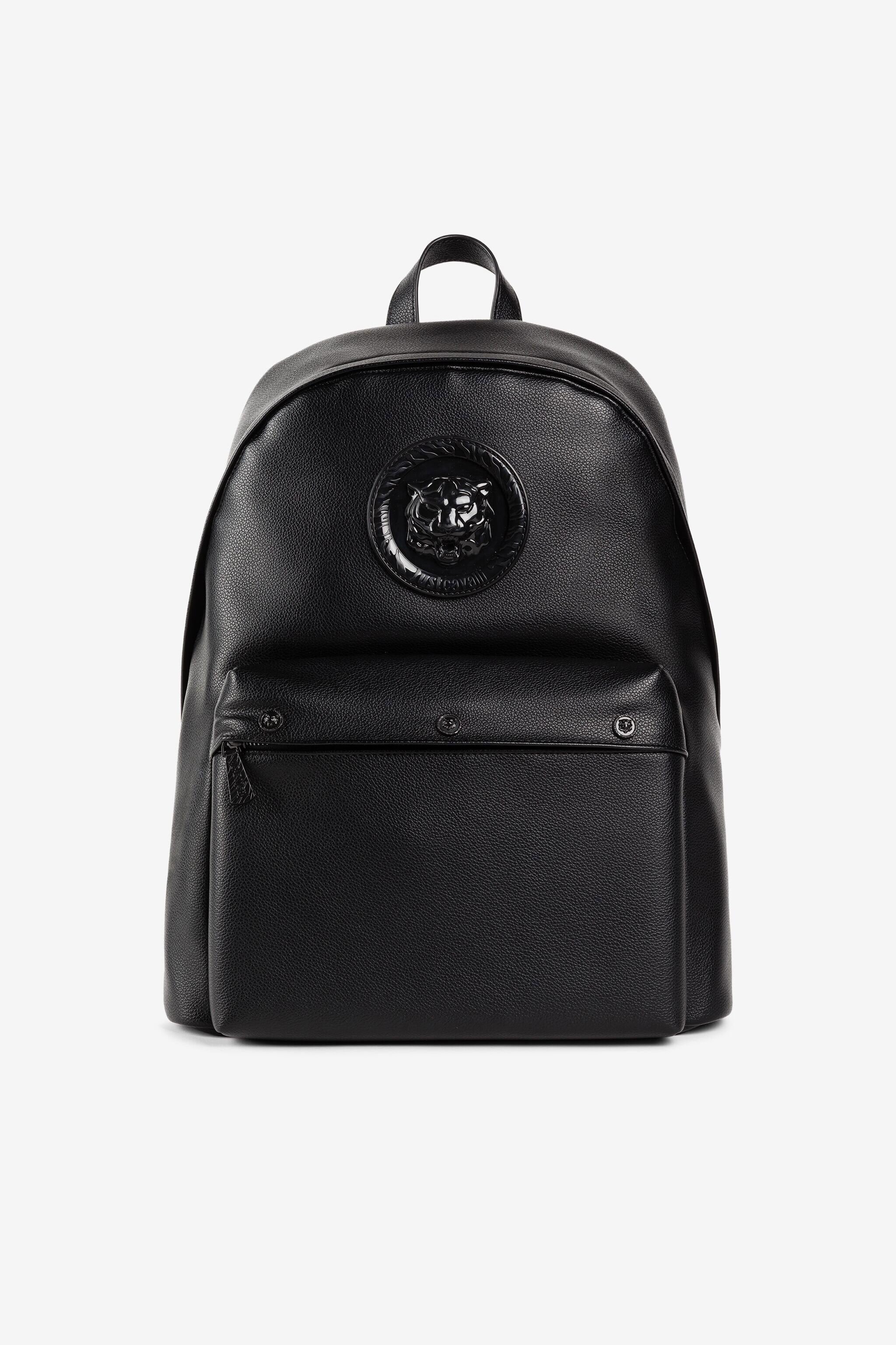 JC Just Cavalli Tiger Head Backpack BLACK Q62348-Q1251