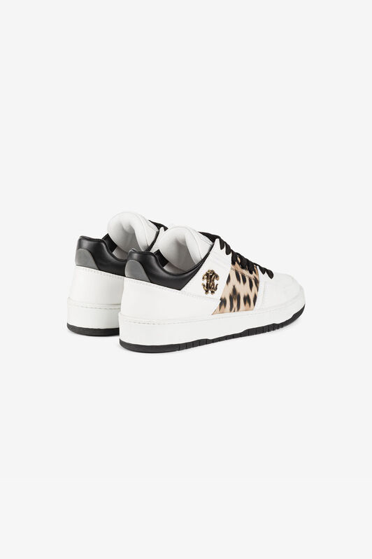 RC Jaguar-Print Mirror Snake Sneakers RC Jaguar-Print Mirror Snake Sneakers BIANCO/NERO/MACULA RKS042-PZA89