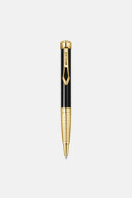 ${brand} Roberto Cavalli Lacquer Ballpoint Pen, Gold Color & Black Lacquer ${colorDescription} ${masterID}