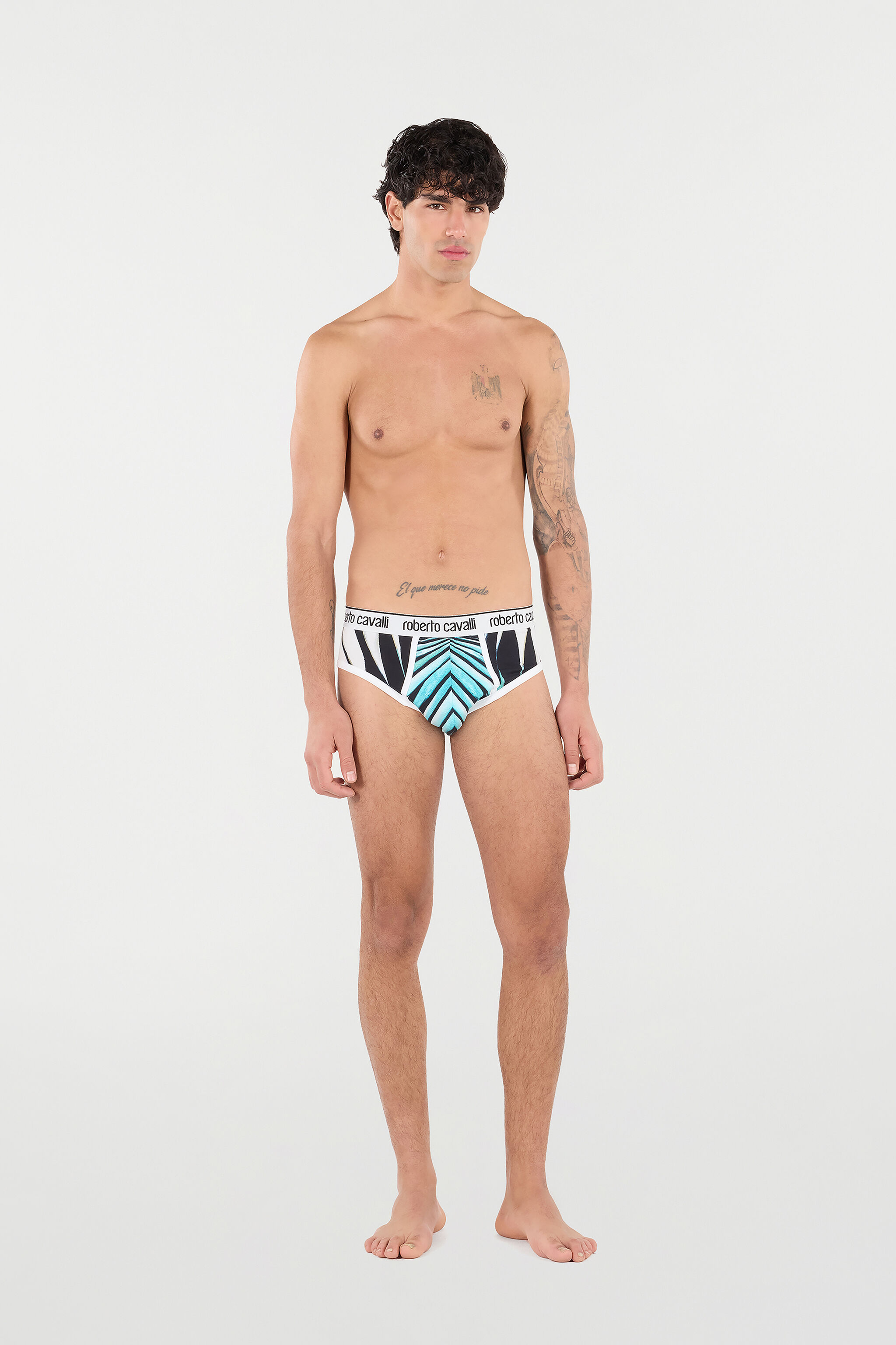 RC Briefs with Ray of Sea Print Bleu clair TRO01A-JJP80