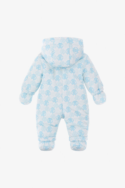 JU RC Monogram-Embroidery Babygrow Set Hellblau TJT400-5RM02