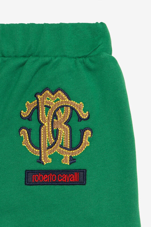 JU Green Track Pants with RC Monogram GREEN VJT207-CF050