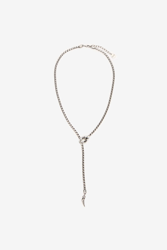 RC Snake And Fang Necklace Silver URG001-AM021