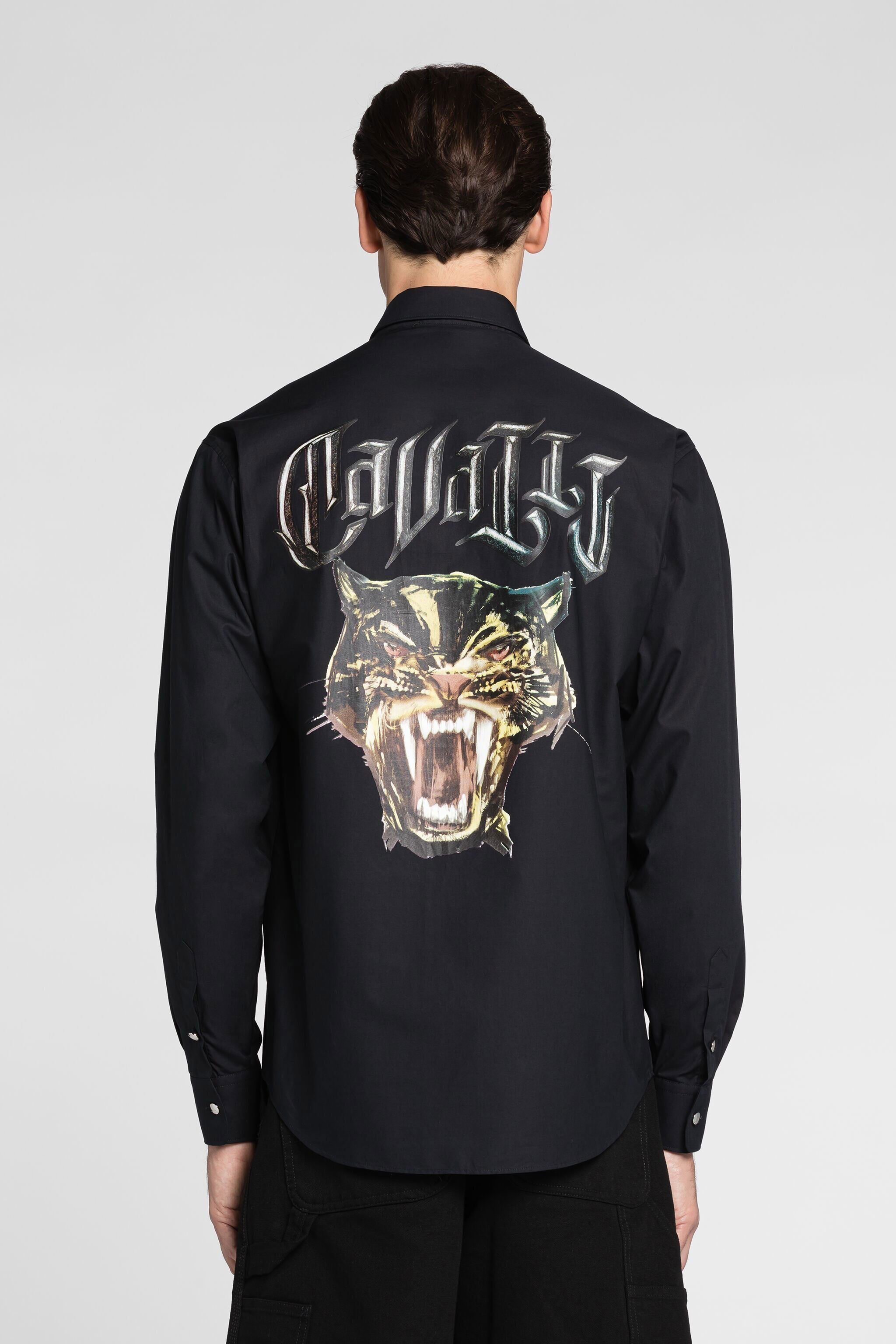RC Logo print cotton shirt Black QRT705-CH061