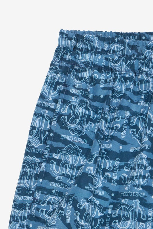 JU Short De Bain Tiger Skin Bleu UJT00A-5RO44