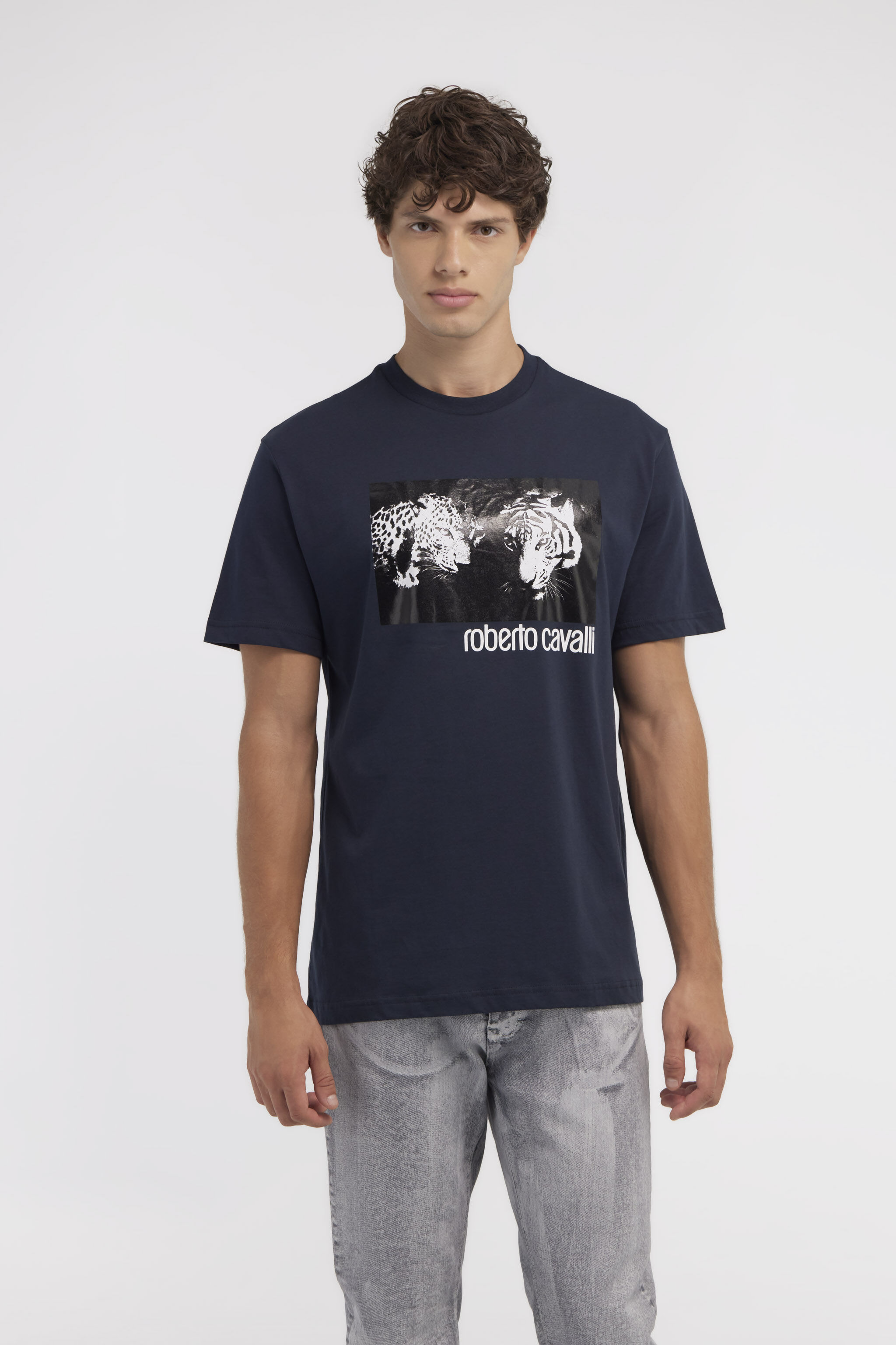 RC T-shirt with Jaguar logo and print Dark blue NOT60C-JD060