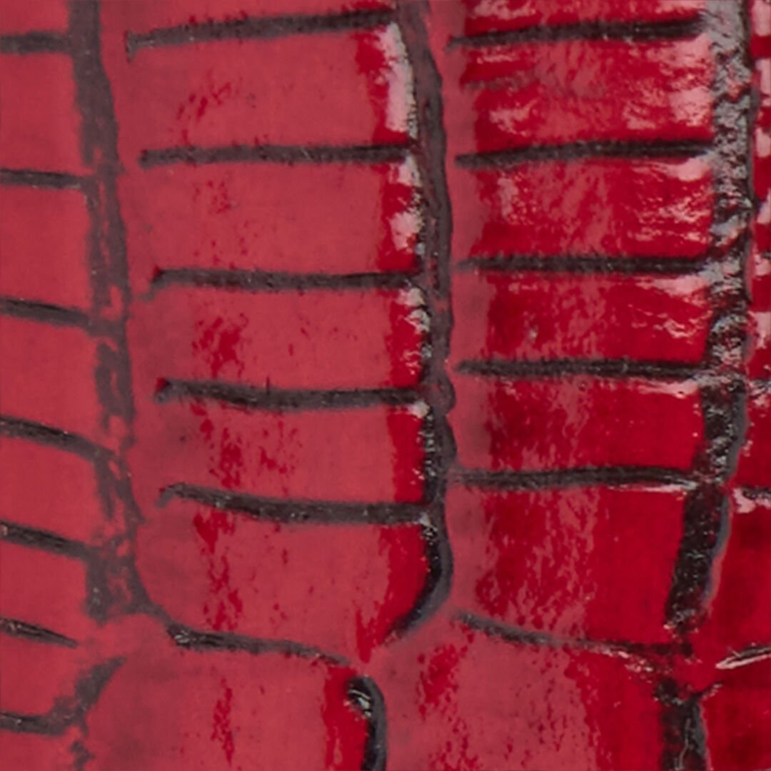 RC Red Leather Belt With Snake Buckle RC Red Leather Belt With Snake Buckle RED WKC002-PA001