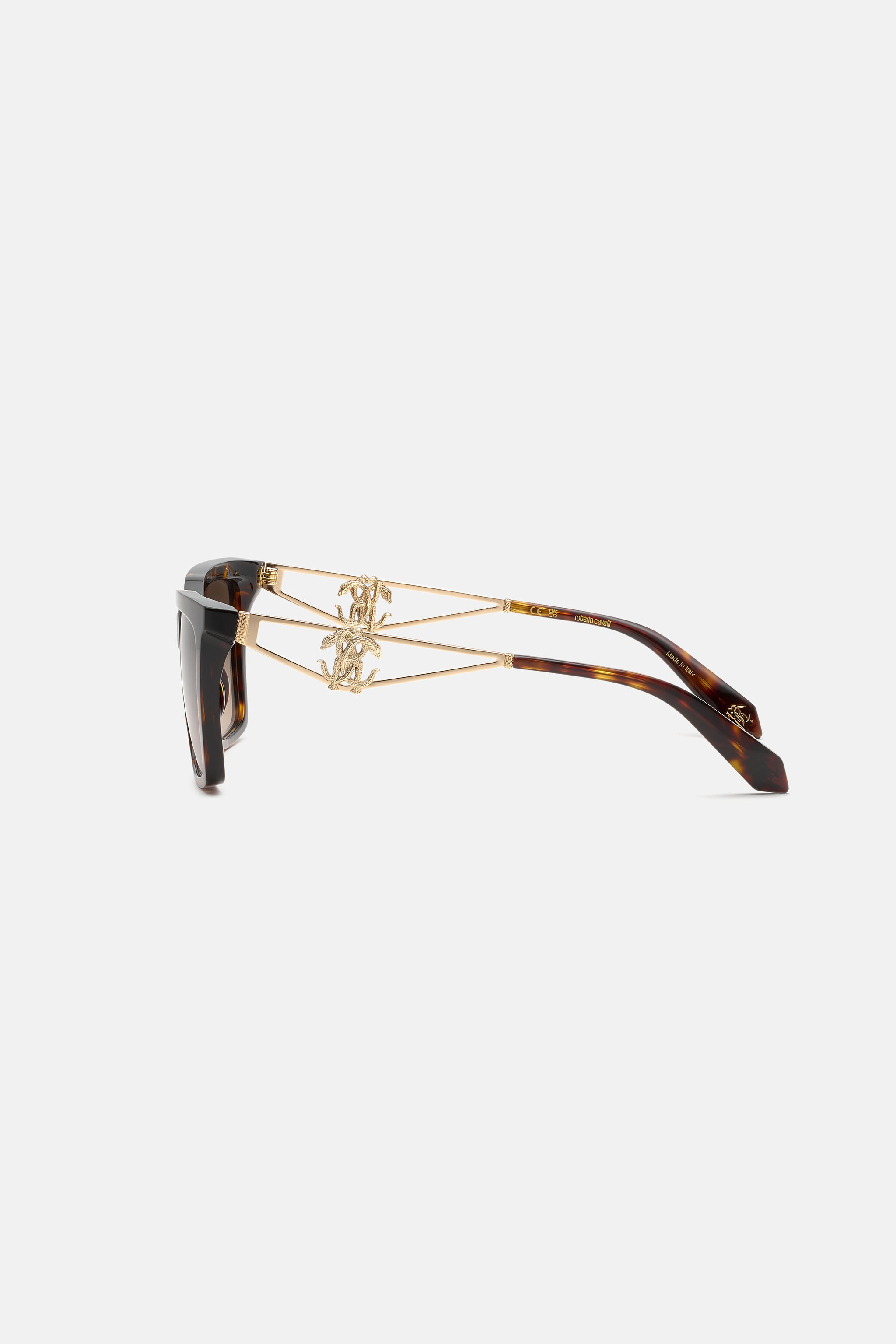 RC Sunglasses with acetate front combined with metal temples SHINY BROWN/YELLOW H VALD12-ID250