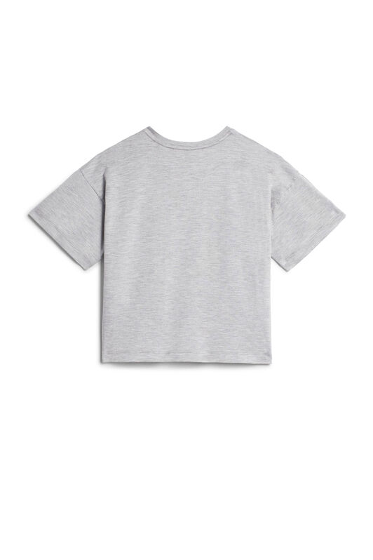 JU Grey tiger print T-shirt GREY MELANGE IJT621-JE050