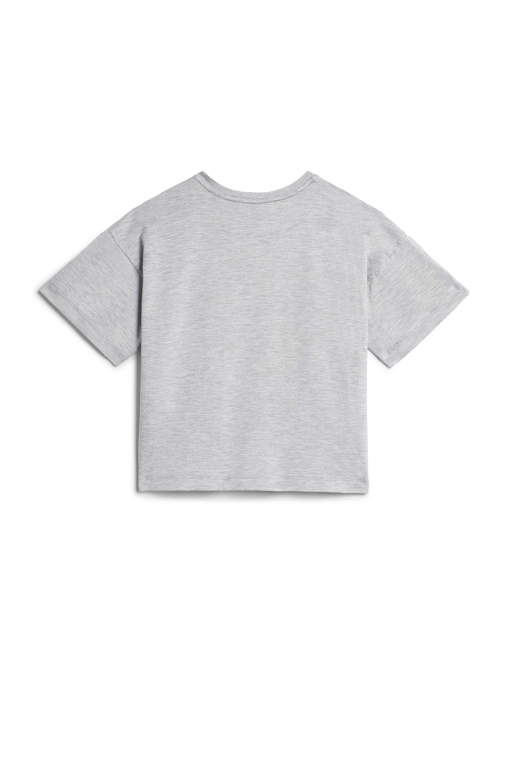 JU Grey tiger print T-shirt GREY MELANGE IJT621-JE050
