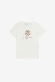 ${brand} Milk White T-Shirt with RC Monogram ${colorDescription} ${masterID}