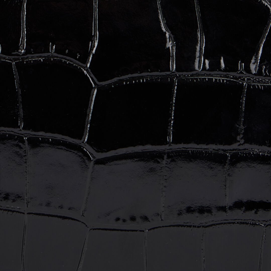 RC Crocodile-embossed leather clutch RC Crocodile-embossed leather clutch BLACK WKA008-PZ975