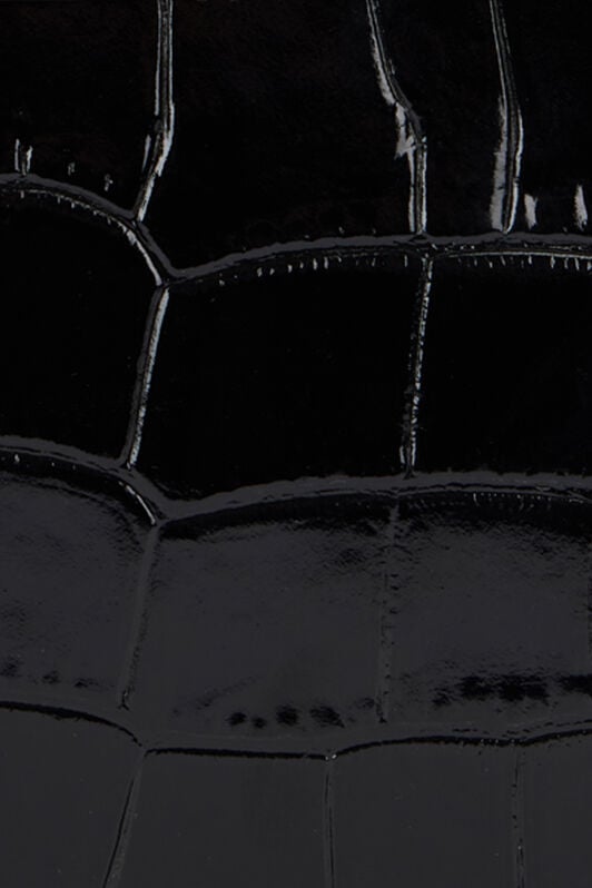 RC Crocodile-embossed leather clutch RC Crocodile-embossed leather clutch BLACK WKA008-PZ975