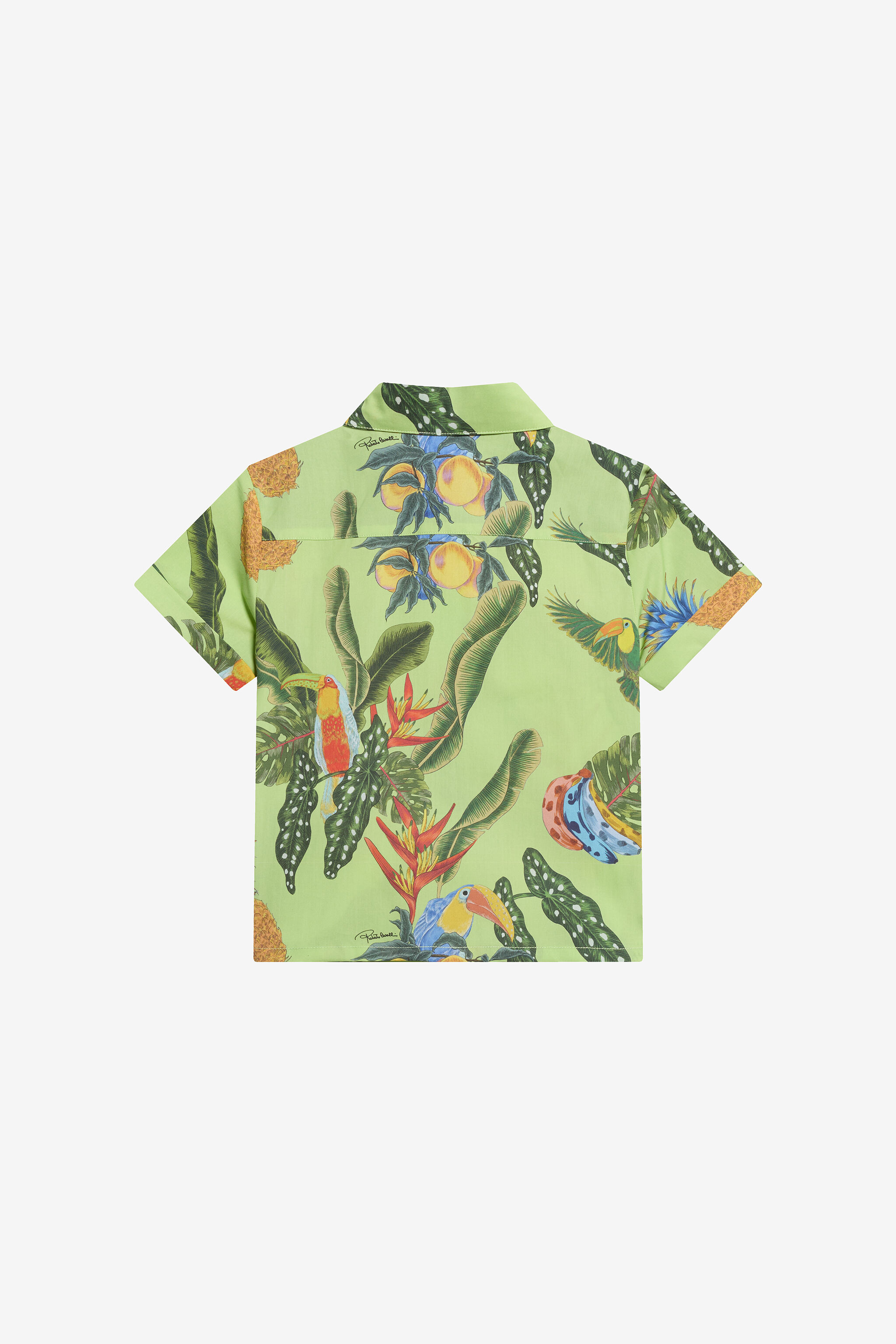 JU Camisa Con Estampado Tropicana Y Monogram RC LIME GREEN WJT703-7MR12