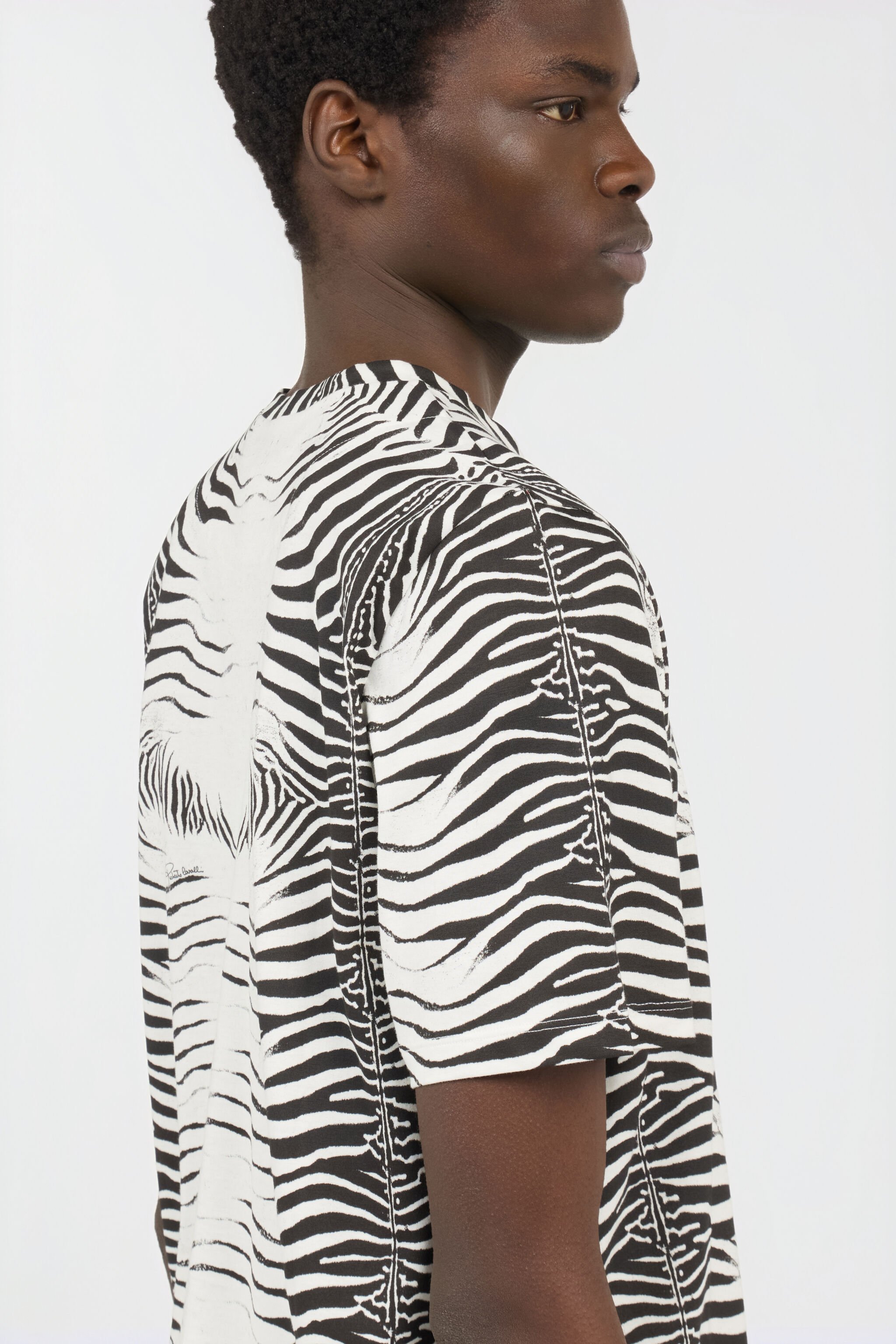 RC Zebra Print T-Shirt WHITE/BLACK ZEBRA SOT60L-JD020