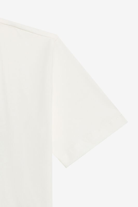 JU White Cotton T-Shirt MILKY WHITE TJT60I-JD001