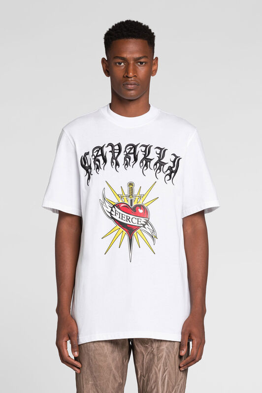 RC Fierce print short-sleeve T-shirt White QRT61M-JD060
