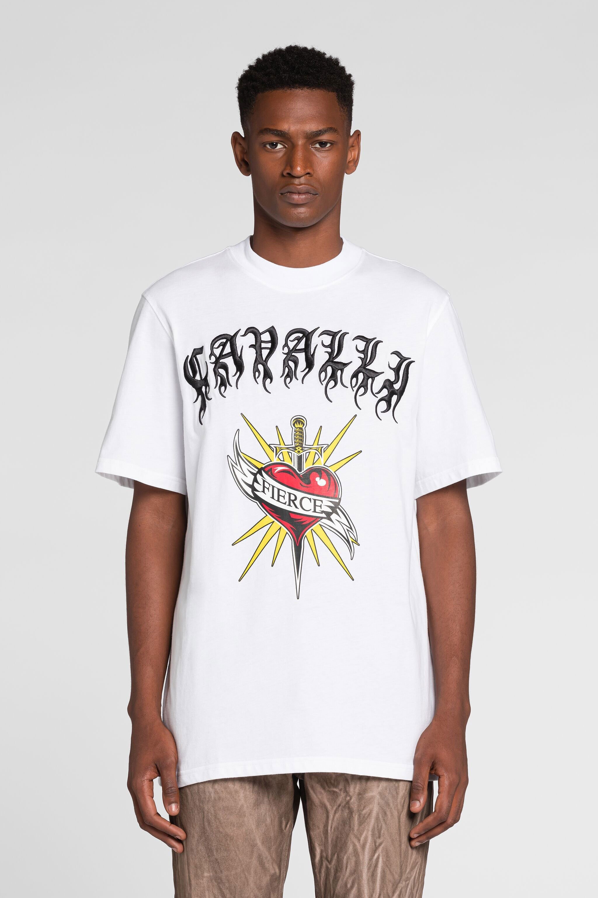 RC Fierce print short-sleeve T-shirt White QRT61M-JD060
