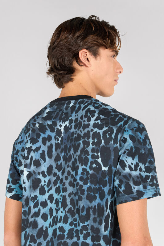 RC Jaguar Skin print T-shirt BLUE OOT60J-JFO63