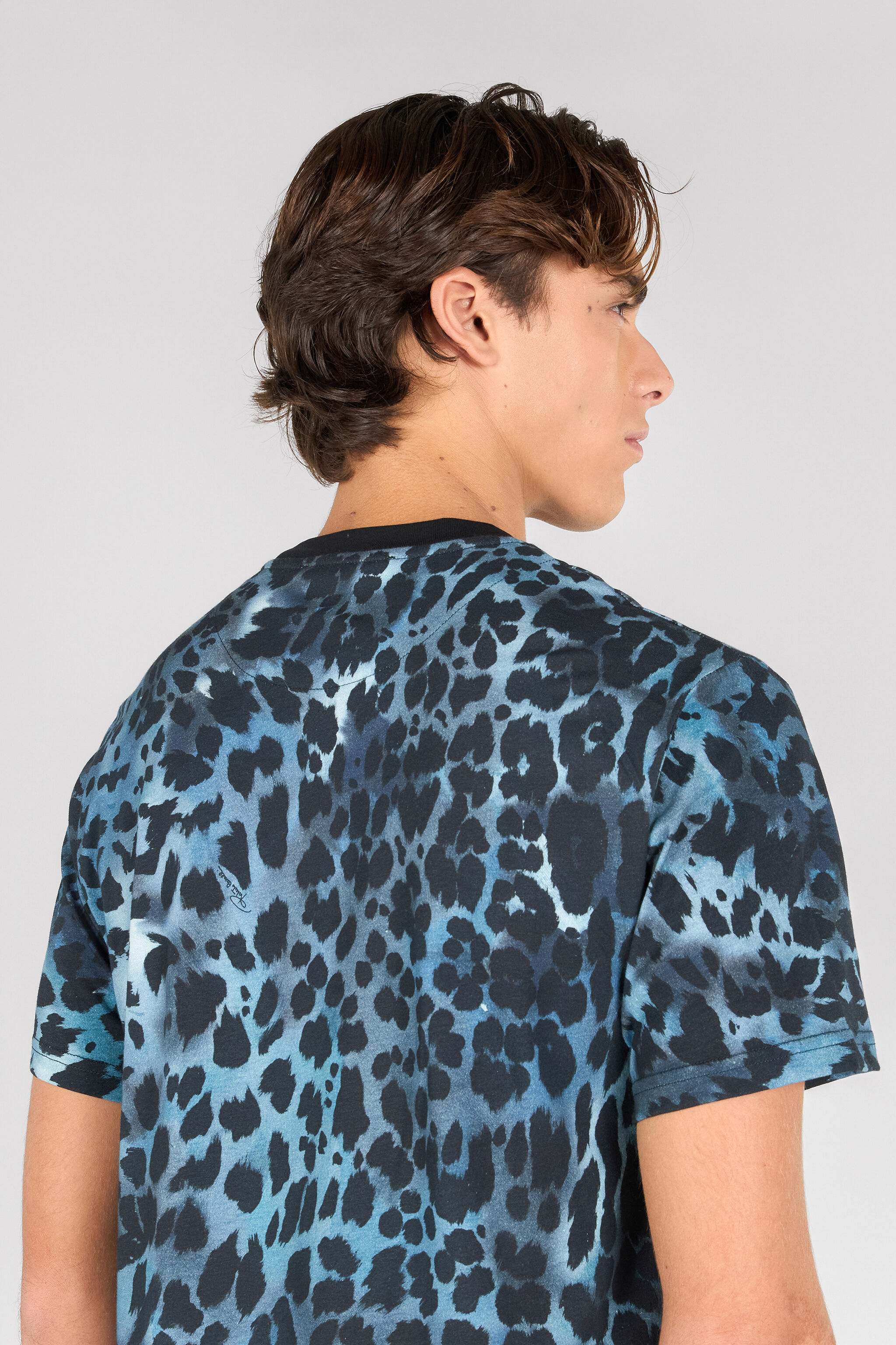 RC Jaguar Skin print T-shirt BLUE OOT60J-JFO63