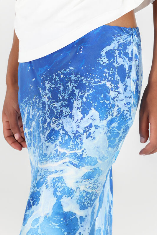 RC Stretto di Messina Print Skirt Blue UWT304-RYN94
