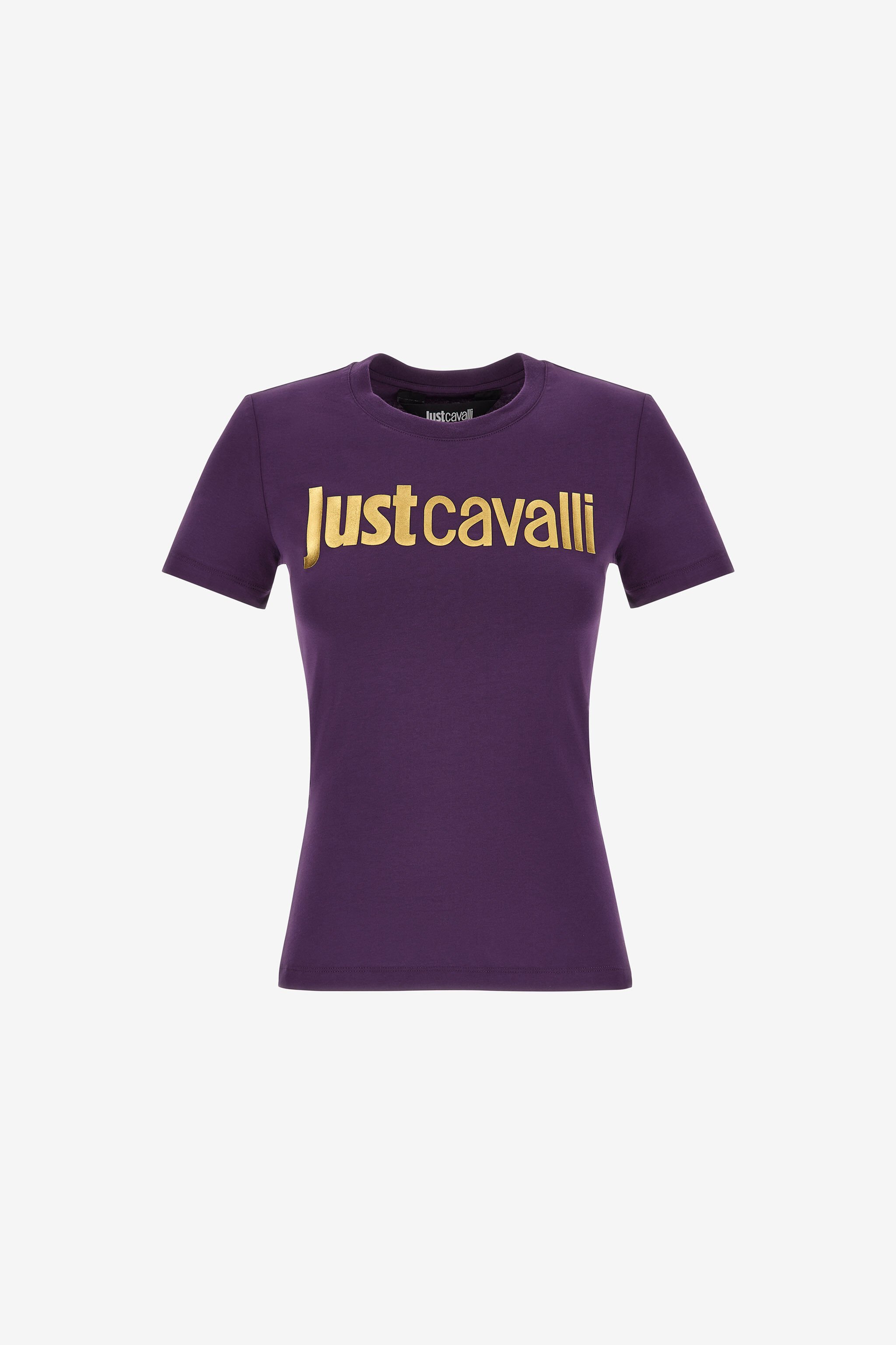 JC T-shirt logo Just Cavalli Viola RKT867-RK373