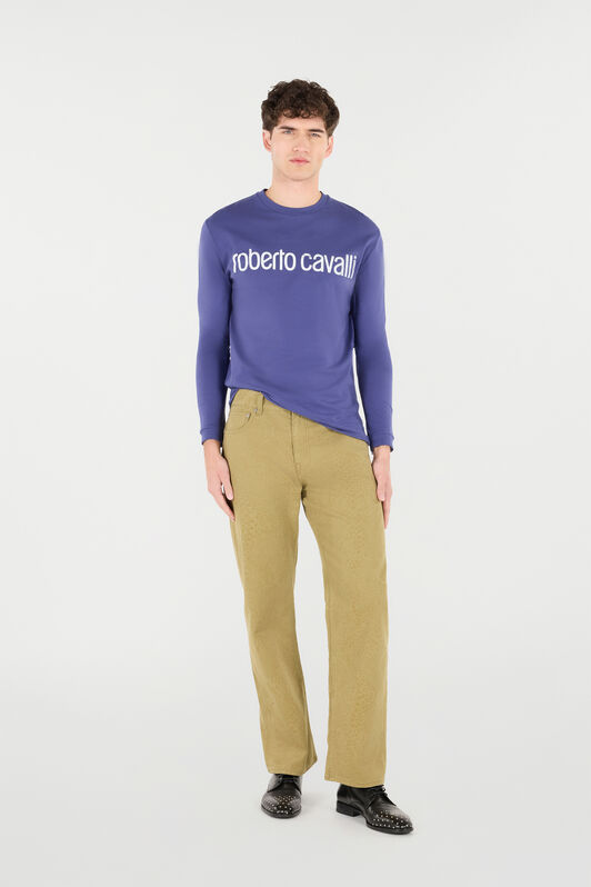 RC Long-Sleeved T-Shirt With Logo Navy POT61B-JD060