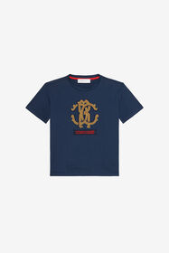${brand} Blue T-Shirt with RC Monogram and Logo ${colorDescription} ${masterID}