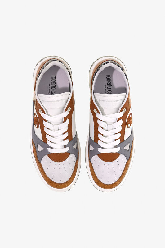 RC RC Logo Sneakers White/Brown TRS044-PZ13A