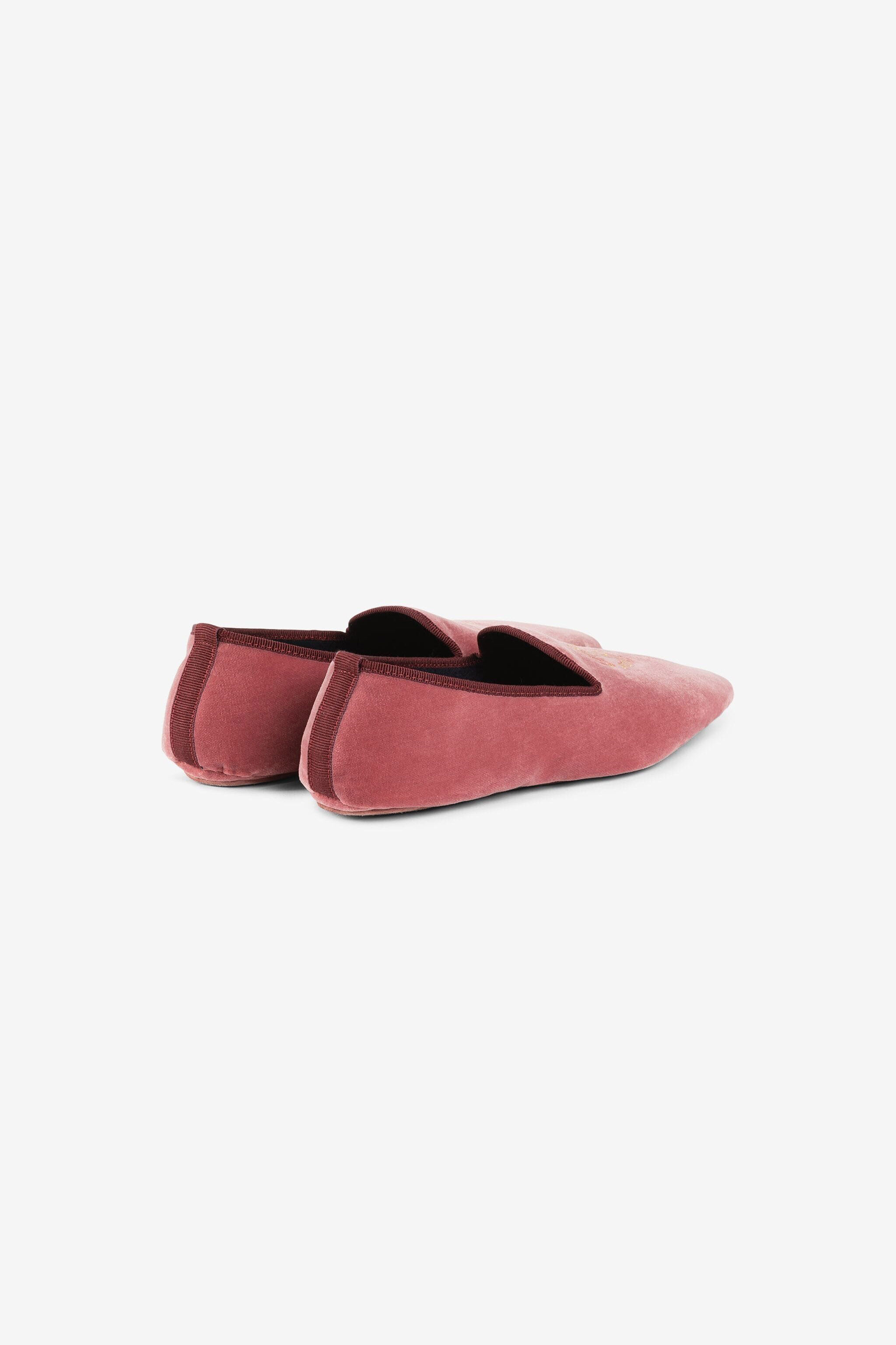RC Mirror Snake-Embroidered Velvet Slippers ROSA OQS00C-PC325