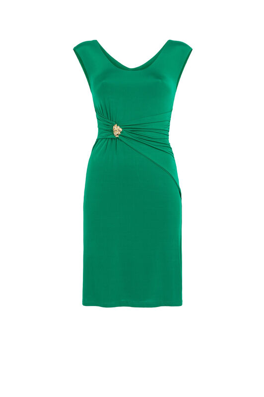 RC Ruched Dress Green FST101-JT003