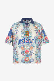 JC T-Shirt mit Tropical Garden-Print 217 AZZURRO + 582 AR WFT054-WF084