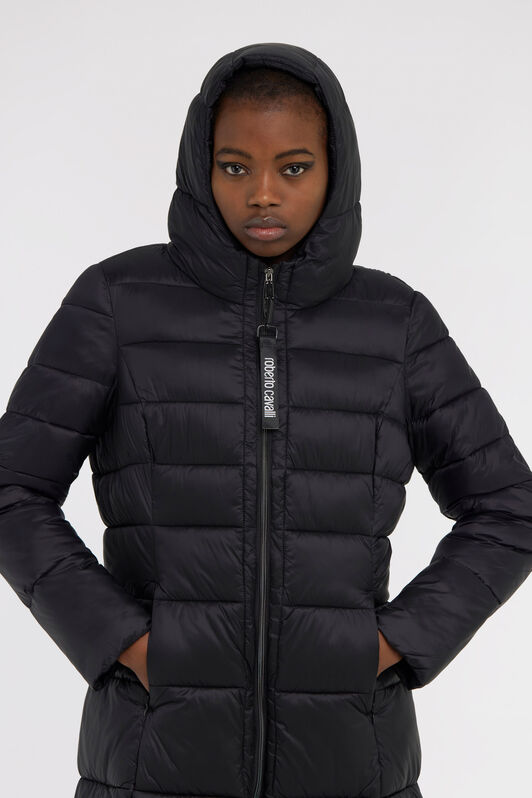 RC Long down jacket with zip Black NOT40P-SB001