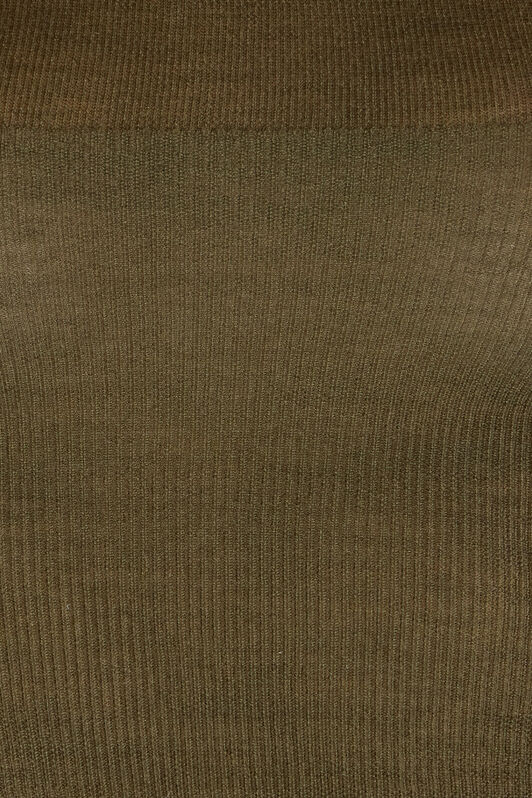 RC Jersey De Cuello Alto En Mezcla De Lana Y Seda Verde oscuro TWM601-KP001