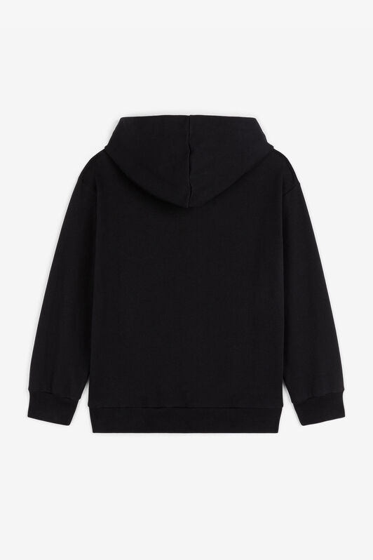 JU RC Monogram-Embroidered Hoodie Black RJT933-CF050