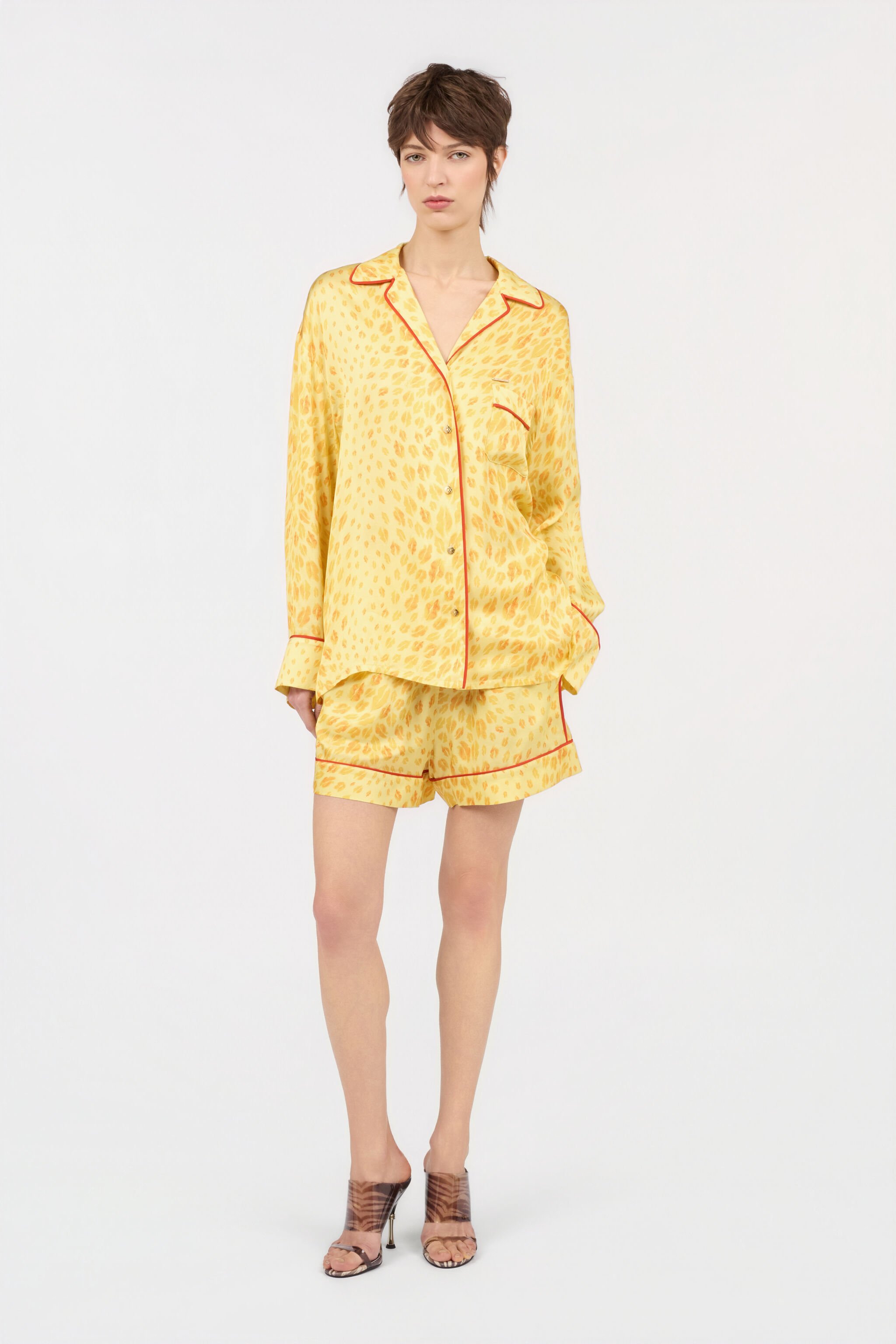 JC The Jaguar Kiss Print Shirt POP CORN WFT256-WF654