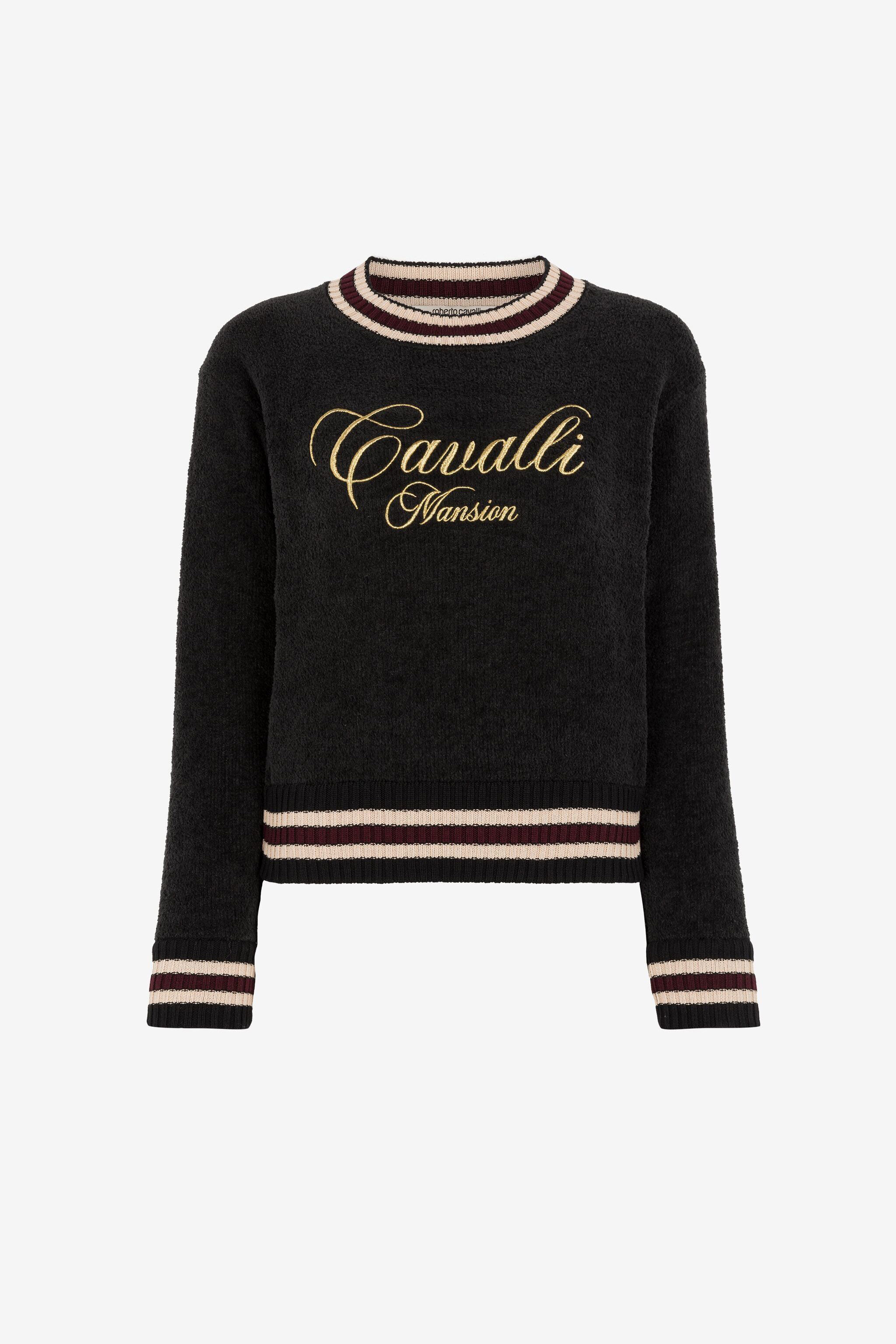 RC Logo-Embroidered Sweater Black OKM614-MR001
