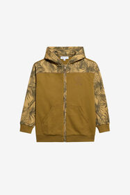 JU Tiger Graphic Print Kids Sweatshirt KHAKY TJT66G-CF050