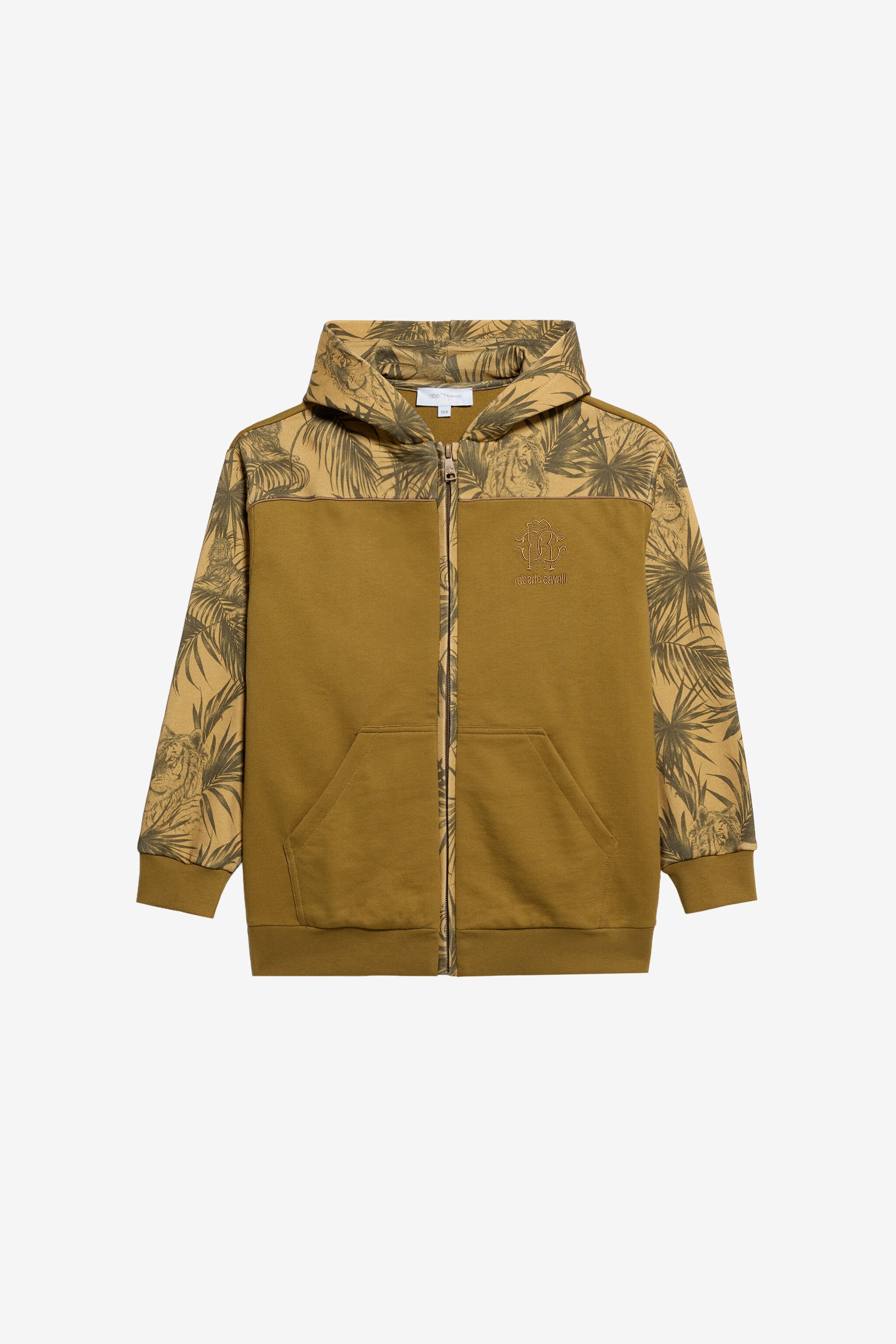 JU Sweatshirt Enfant Imprimé Tiger Graphic KHAKY TJT66G-CF050