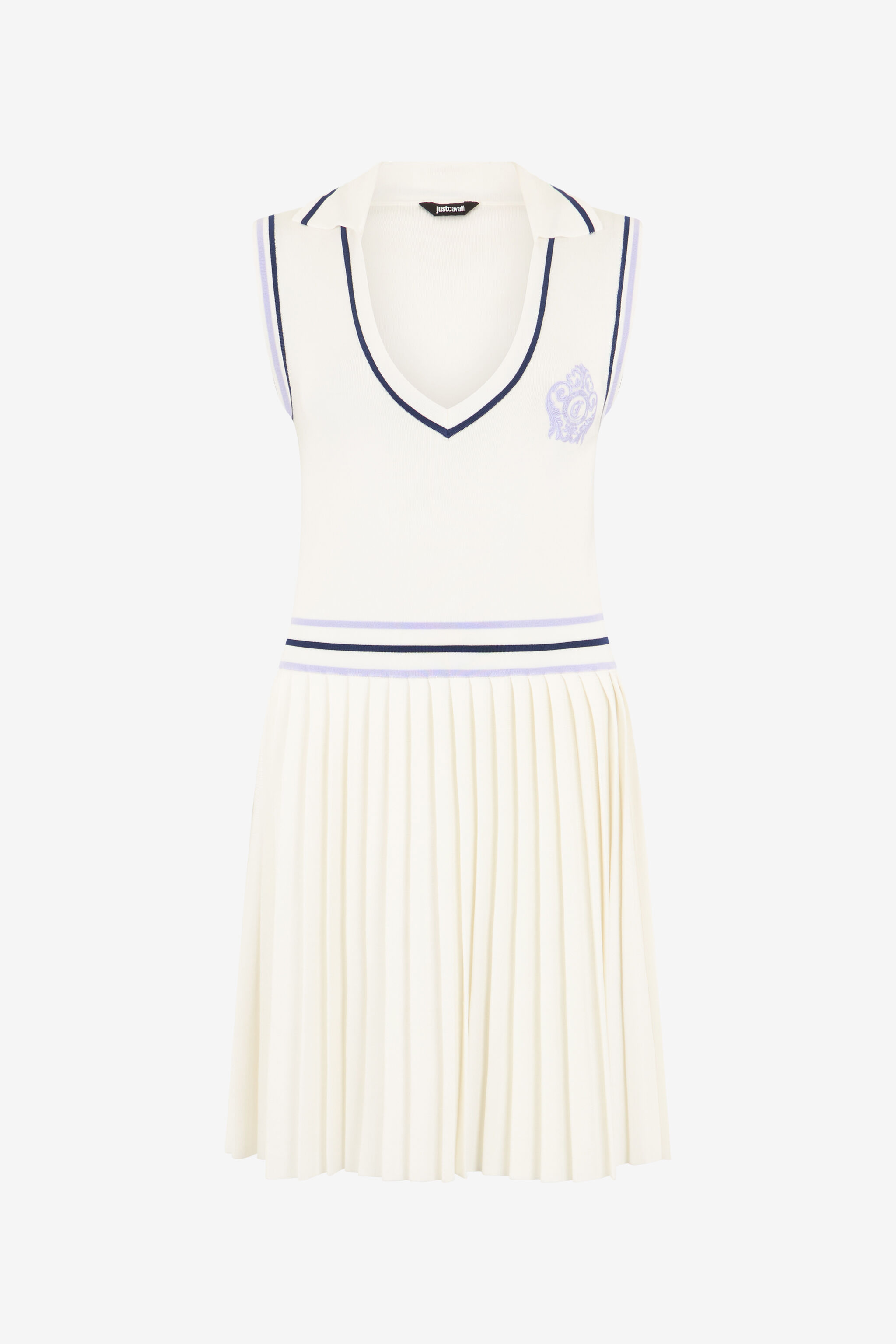 JC White Knit Sports Dress WHITE WFT290-WF688