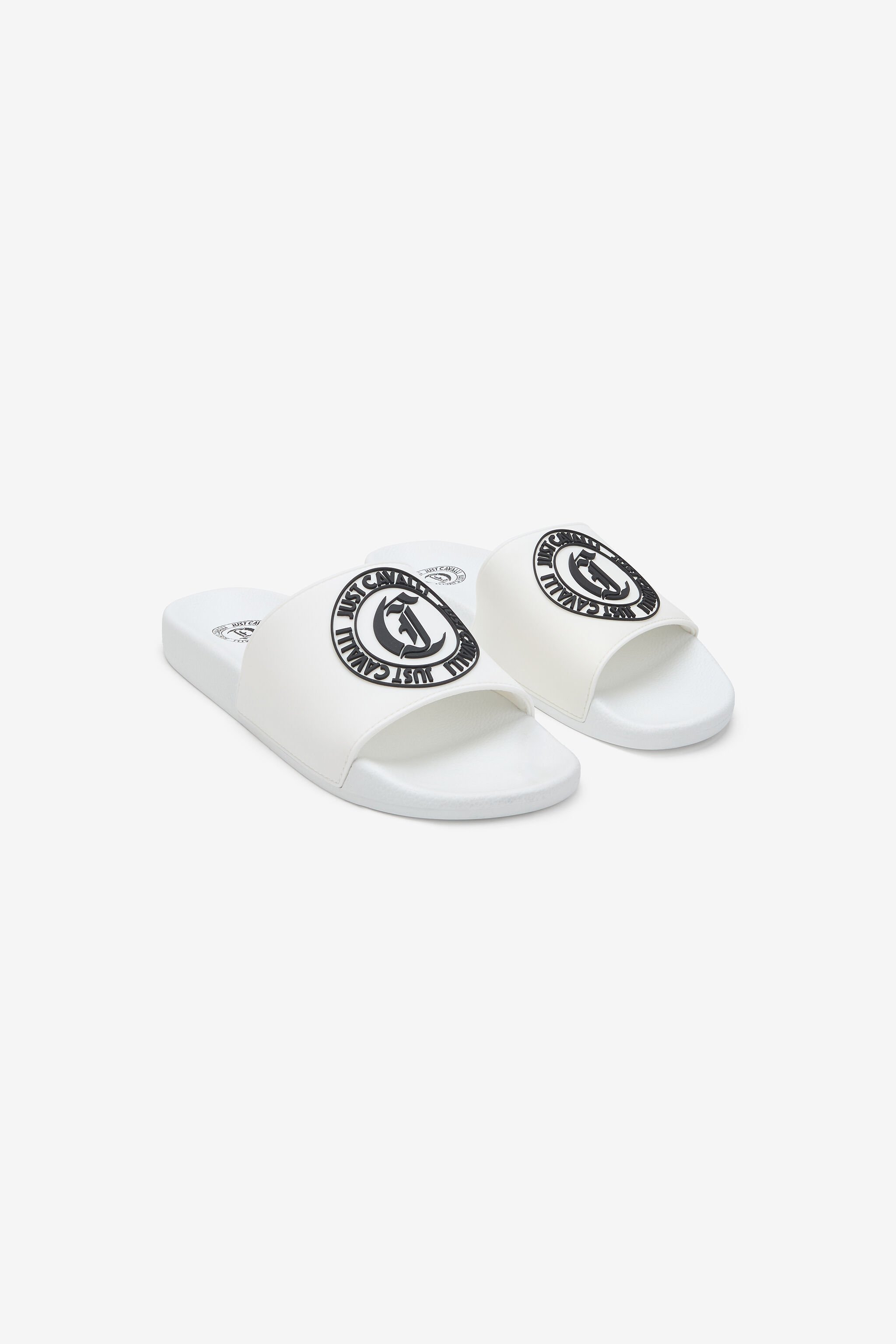 JC White Slide Sandals 003+899 SFS076-SF327