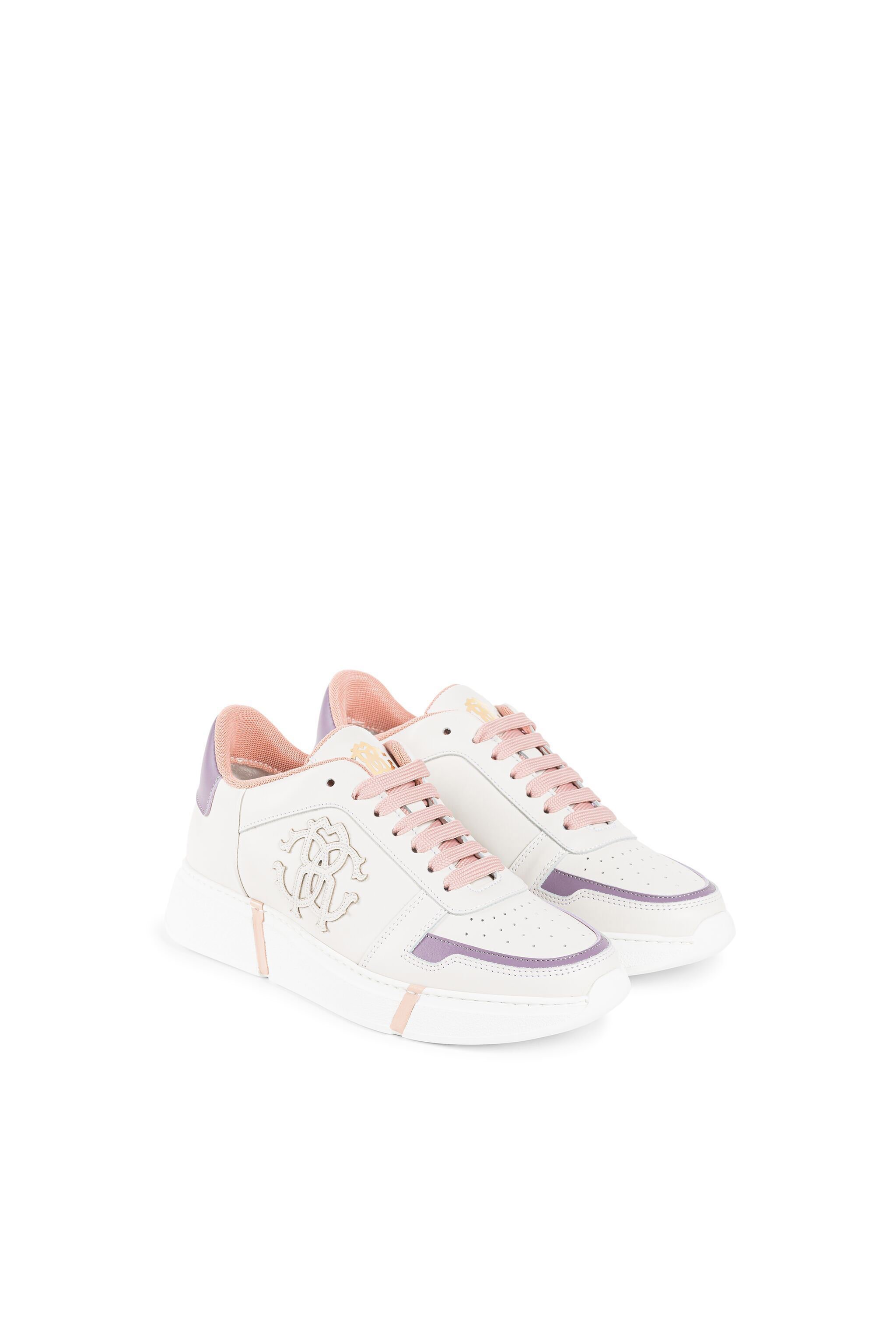 RC RC Monogram Sneakers White/purple KOS00A-PNO01