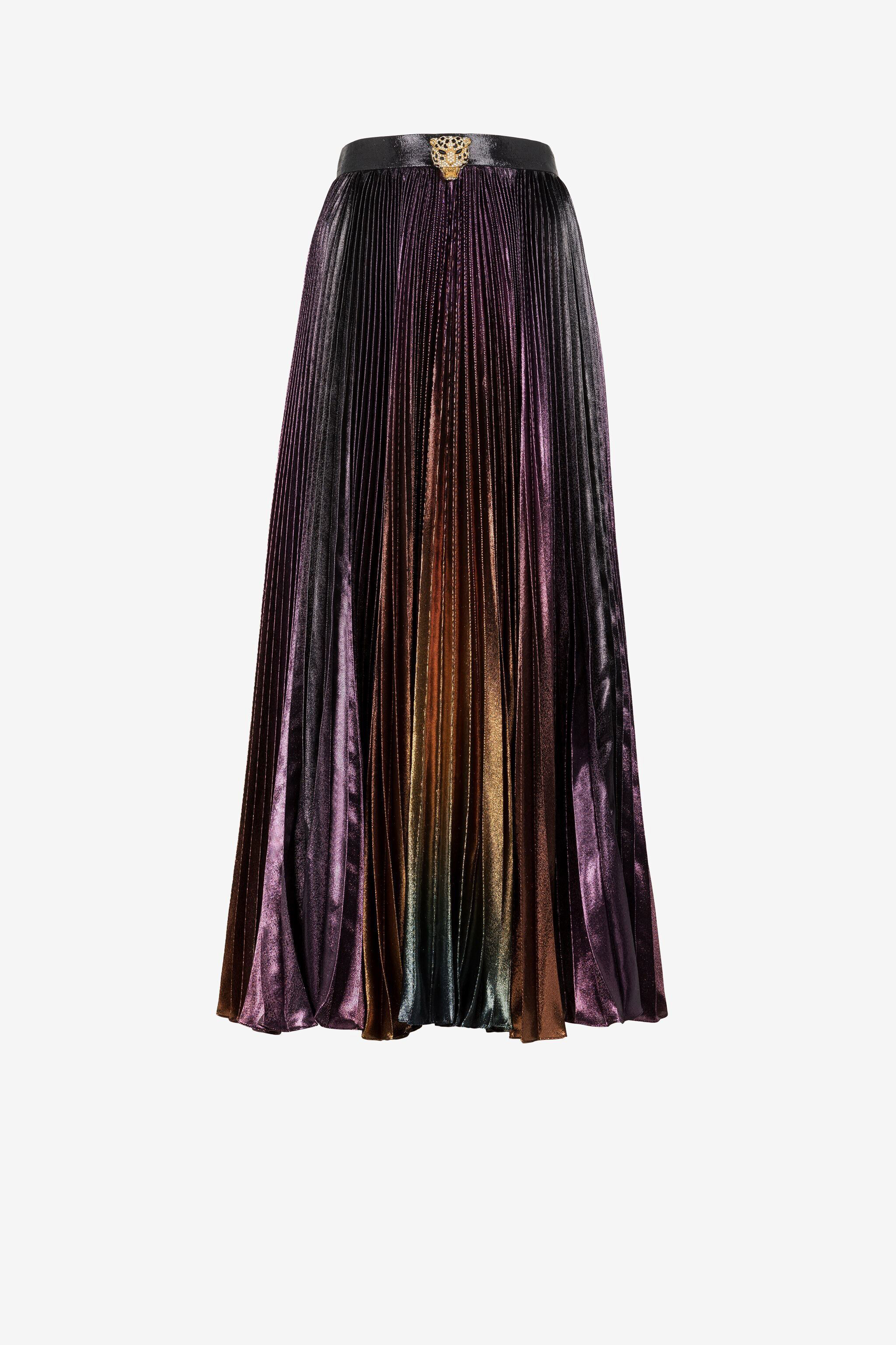 Metallic pleated skirt 50 new arrivals