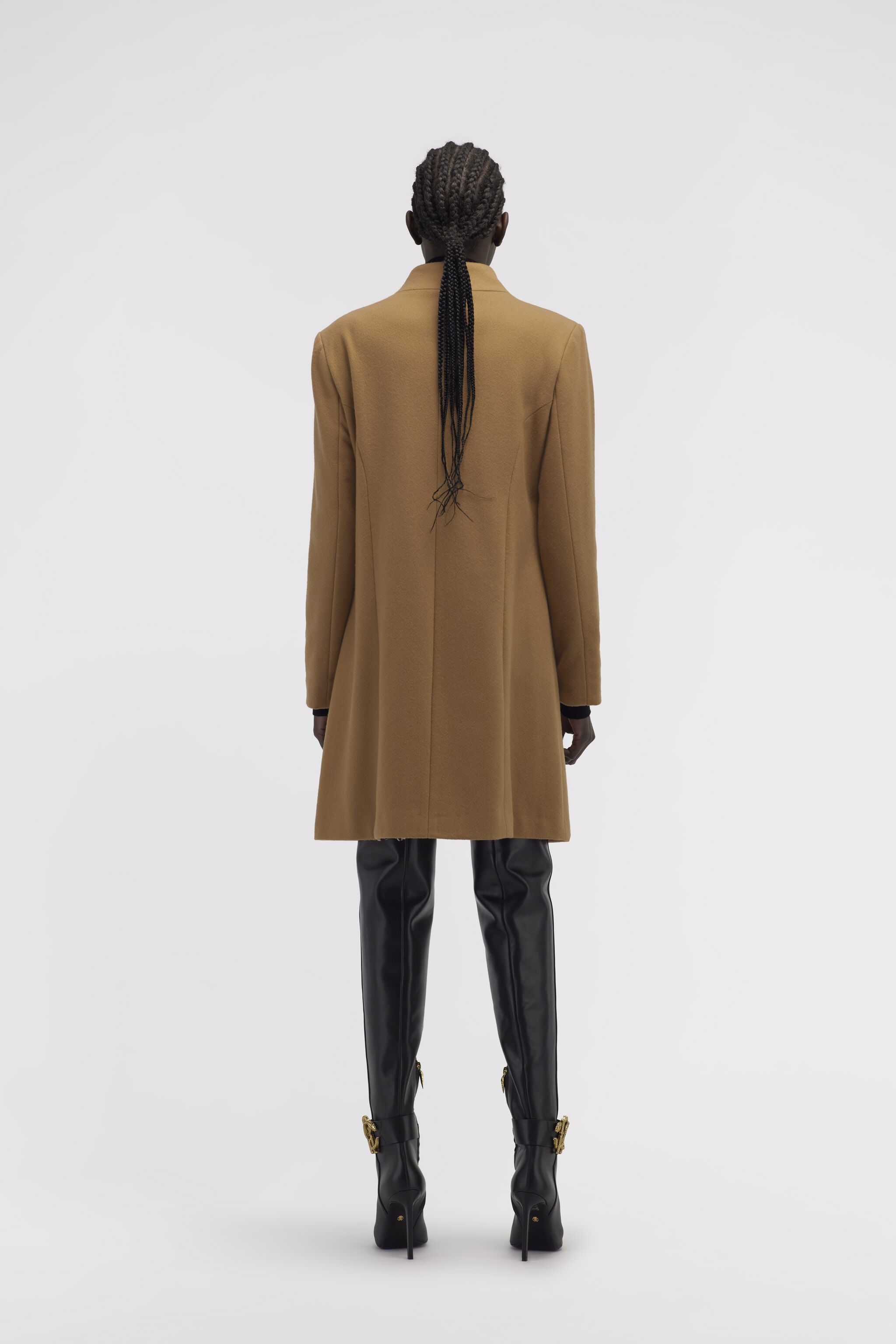 RC Single-Breasted Coat Light Brown JST40N-MQO38