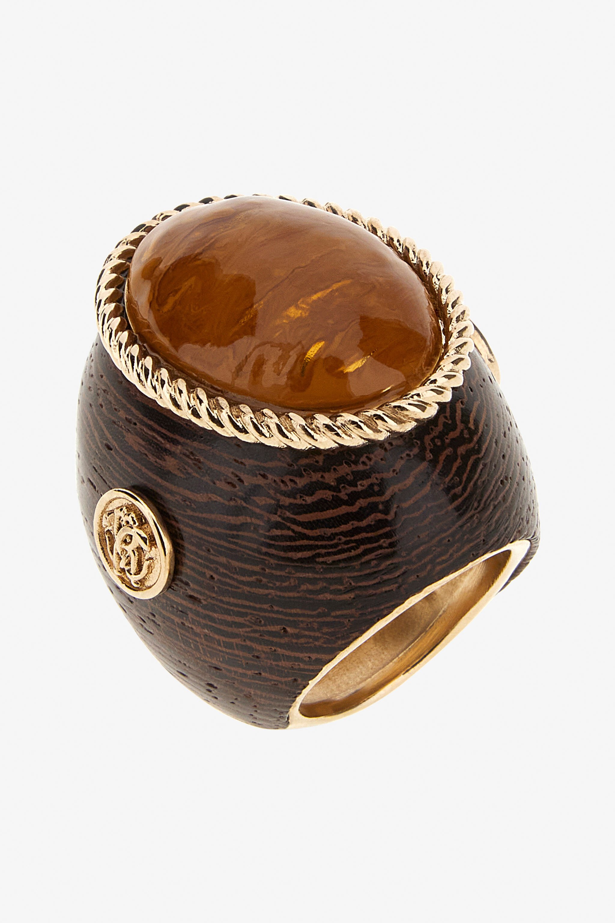 RC Ring with stone Brown SWG013-AM014