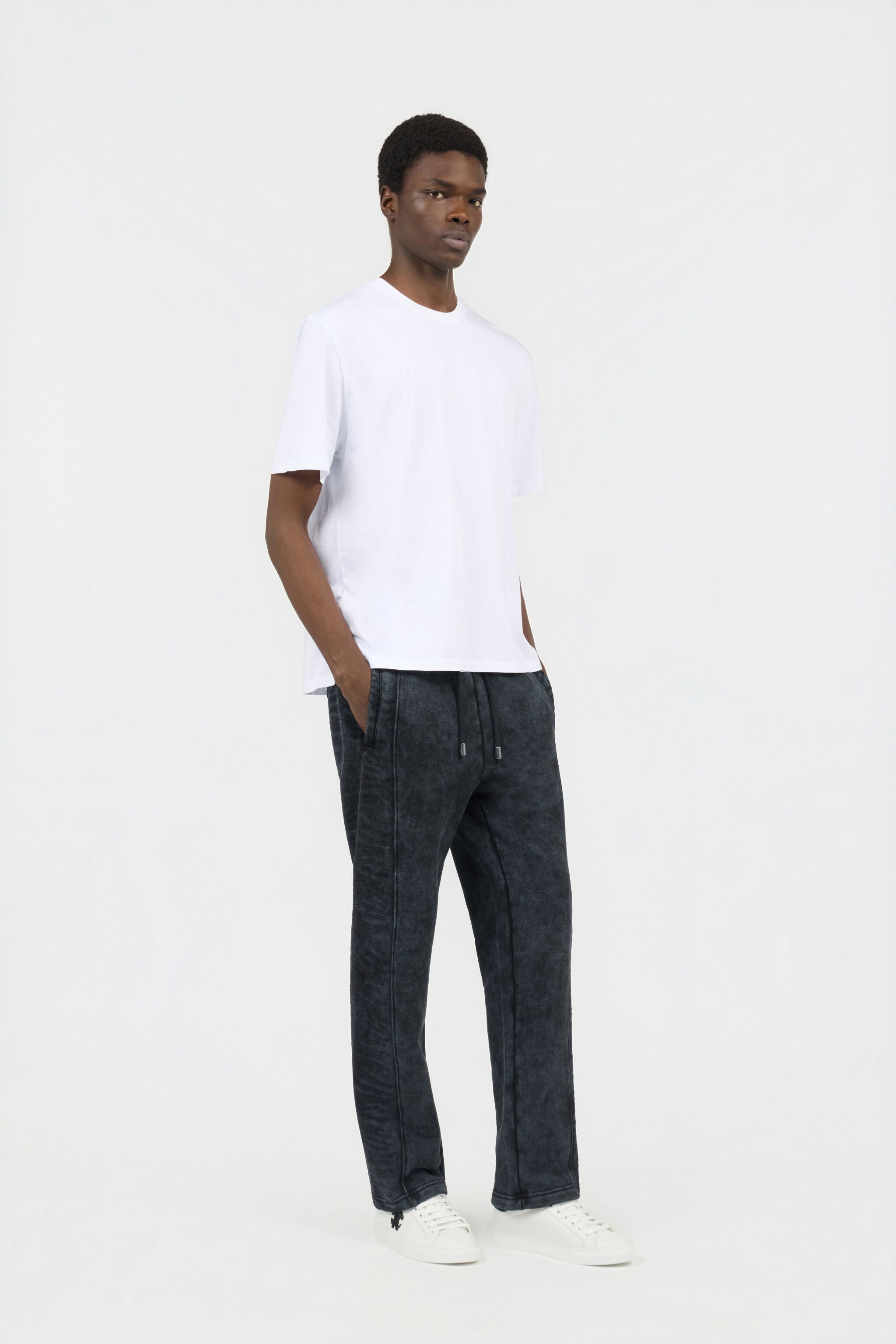 RC White T-shirt With Embroidered Logo WHITE SOT60C-JD001